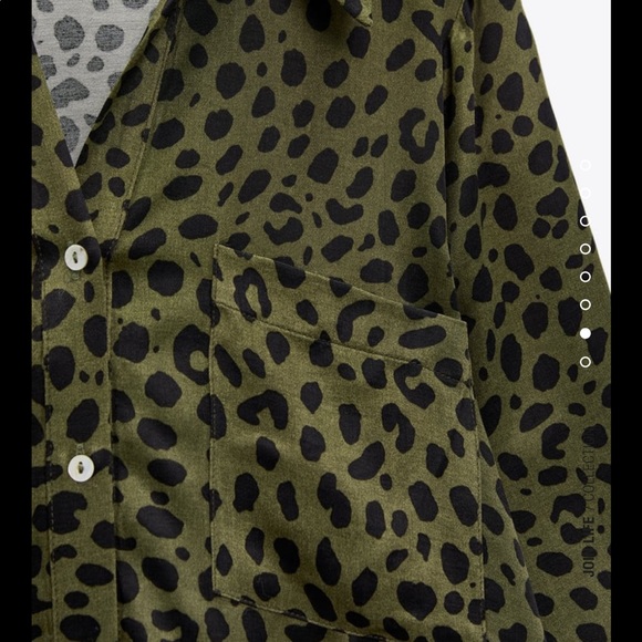 Zara 2-Piece Animal Print Shirt & Pants Set SIZE Small - Picture 8 of 16